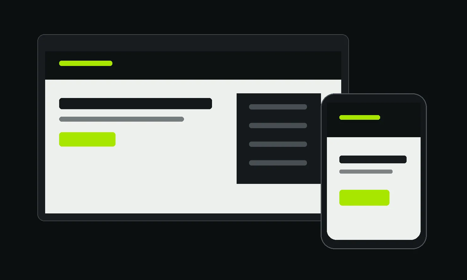 Mockup conceptual de sitio web responsive AirLogicSoft